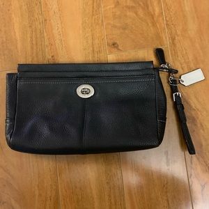 Coach Leather Clutch- Wristlet